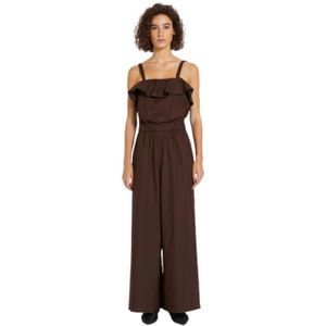 Marella, Dames, Jumpsuits & Playsuits, Bruin, Maat: L
