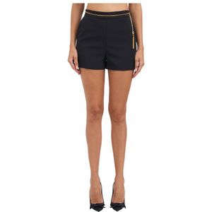 Elisabetta Franchi, Dames, Korte broeken, Groen, Maat: S