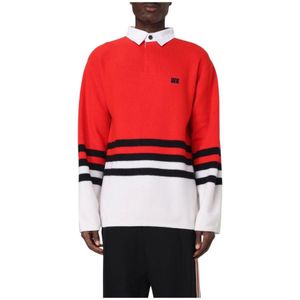 Wales Bonner, Heren, Truien, Rood, Maat: M Kasjmier,