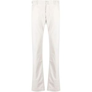Jacob Cohën, Heren, Broeken, Wit, Maat: W32 Katoen,