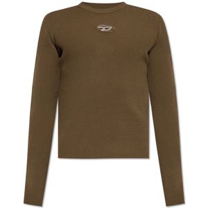 Diesel, Heren, Truien, Groen, Maat: L Viscose,