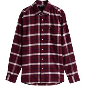 Tommy Hilfiger, Heren, Overhemden, Rood, Maat: M Katoen,