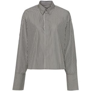 Ami Paris, Dames, Blouses & Shirts, Zwart, Maat: S Katoen,