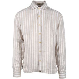 Sonrisa, Heren, Overhemden, Beige, Maat: 2XL Linnen,