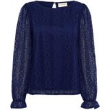 Cream, Dames, Blouses & Shirts, Blauw, Maat: XS