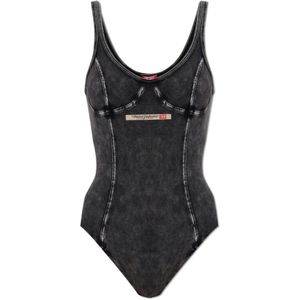 Diesel, Dames, Tops, Grijs, Maat: XS Katoen,