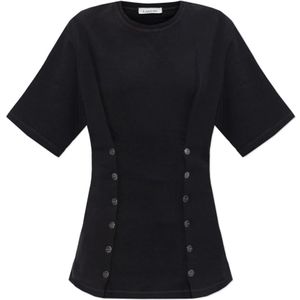 Lanvin, Dames, Tops, Zwart, Maat: M Fleece,