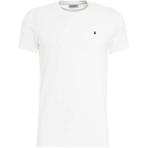 Dondup, Heren, Tops, Wit, Maat: S Katoen,