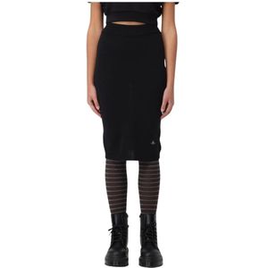 Vivienne Westwood, Dames, Rokken, Zwart, Maat: L Wol,