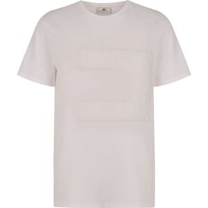 Elisabetta Franchi, Dames, Tops, Wit, Maat: M Viscose,