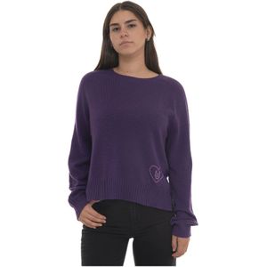 Liu Jo, Dames, Truien, Paars, Maat: S Wol,
