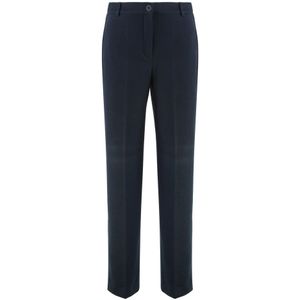 Weekend Max Mara, Dames, Broeken, Blauw, Maat: S Katoen,