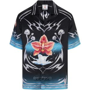 Casablanca, Heren, Overhemden, Veelkleurig, Maat: XL Zijde,