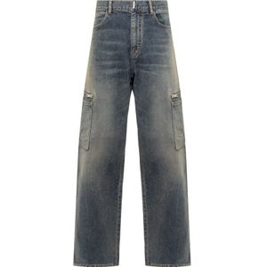 Givenchy, Heren, Jeans, Blauw, Maat: W31 Denim,