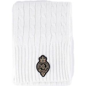 Ralph Lauren - Cable Knit Scarf - Beige - Accessoire - Katoen