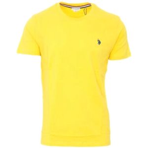 U.s. Polo Assn., Heren, Tops, Geel, Maat: M Katoen,