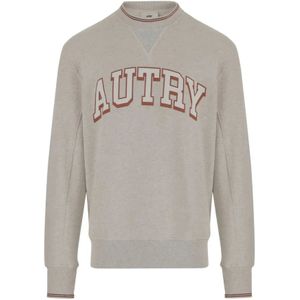 Autry, Heren, Sweatshirts & Hoodies, Grijs, Maat: L Leer,