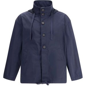 Thom Browne, Heren, Jassen, Blauw, Maat: L Zijde,