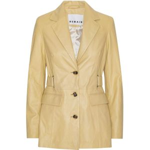 Remain Birger Christensen, Dames, Jassen, Geel, Maat: XS Leer,