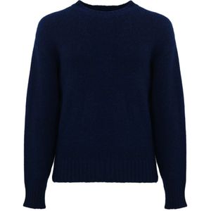 Dsquared2 Blauwe Alpaca Trui Lange Mouw , Blue , Heren , Maat: S