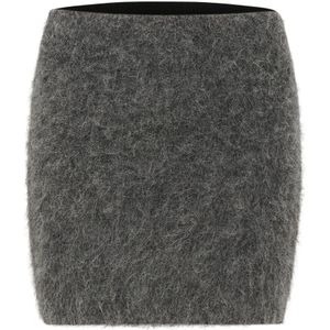 Gestuz, Dames, Rokken, Grijs, Maat: XS Wol,
