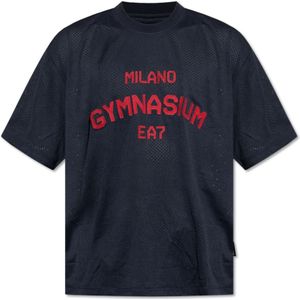 Emporio Armani Ea7, Heren, Tops, Blauw, Maat: XL