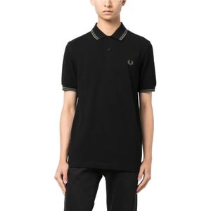 Fred Perry, Heren, Tops, Zwart, Maat: M