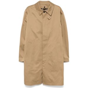 Saint Laurent, Heren, Mantels, Beige, Maat: M Gabardine,