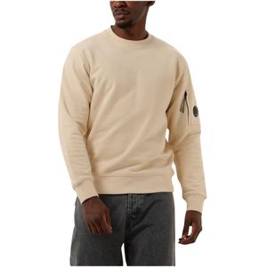 C.p. Company, Heren, Sweatshirts & Hoodies, Beige, Maat: M Fleece,