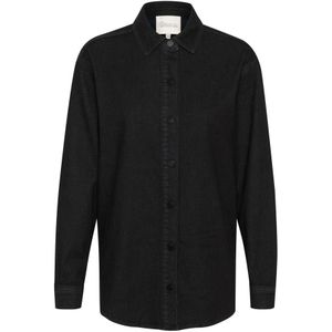 My Essential Wardrobe, Dames, Blouses & Shirts, Zwart, Maat: M Denim,