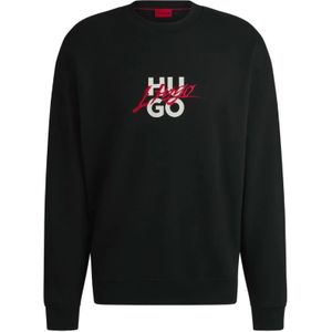 Hugo, Heren, Sweatshirts & Hoodies, Zwart, Maat: XS Katoen,