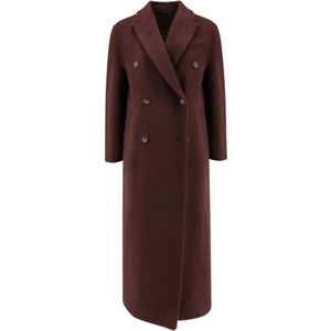 Brunello Cucinelli, Dames, Mantels, Bruin, Maat: S Kasjmier,