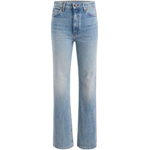 Khaite, Dames, Jeans, Blauw, Maat: W25 Denim,