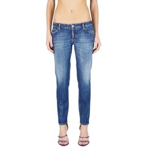 Dsquared2 Jennifer Skinny Jeans , Blue , Dames , Maat: S