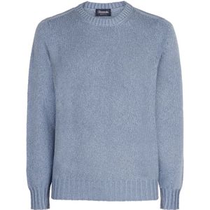 Drumohr, Heren, Truien, Blauw, Maat: L Katoen,