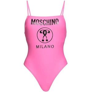 Moschino, Dames, Badkleding, Roze, Maat: S Poliester,