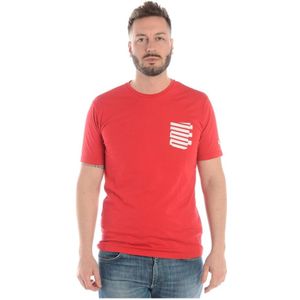 Daniele Alessandrini, Heren, Tops, Rood, Maat: XL Katoen,