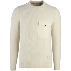 Phil Petter, Heren, Truien, Beige, Maat: S Wol,