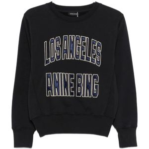Anine Bing, Dames, Sweatshirts & Hoodies, Zwart, Maat: M