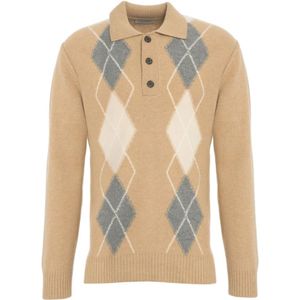 Paolo Pecora, Heren, Truien, Beige, Maat: L