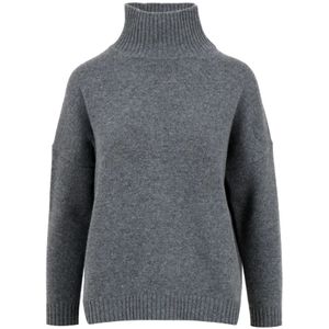 Weekend Max Mara, Dames, Truien, Grijs, Maat: XS Wol,