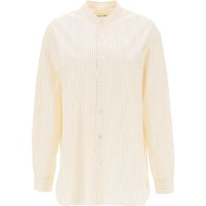 Birkenstock, Heren, Overhemden, Beige, Maat: L Katoen,