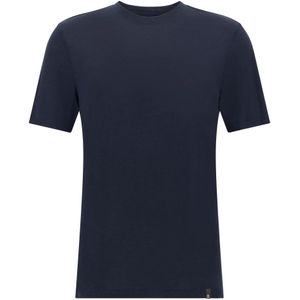 Boggi Milano - T-shirt - Blauw - Wol