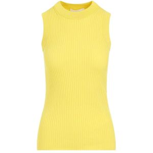 Sportmax, Dames, Tops, Geel, Maat: XS Katoen,