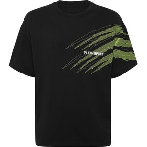 Plein Sport, Heren, Tops, Zwart, Maat: XS Katoen,