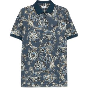 Etro, Heren, Tops, Blauw, Maat: XL