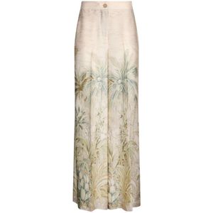 Liu Jo, Dames, Broeken, Veelkleurig, Maat: XL Poliester,