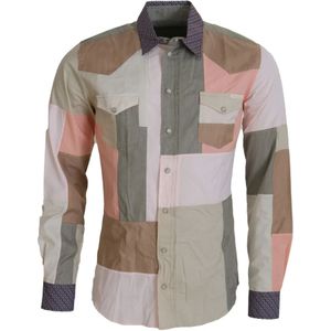 Dolce & Gabbana - Patchwork Slim Shirt - Veelkleurig - Overhemden