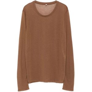 Baserange, Dames, Tops, Bruin, Maat: S