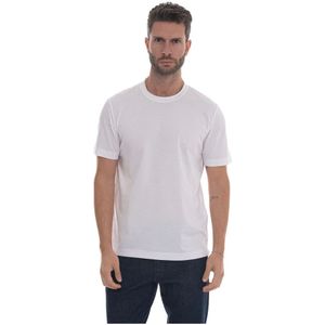 Marco Pescarolo, Heren, Tops, Wit, Maat: M Katoen,